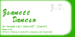 zsanett dancso business card